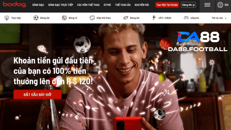 Giao diện hiện đại, thu hút và vô cùng bắt mắt là điểm cộng lớn của Bodog